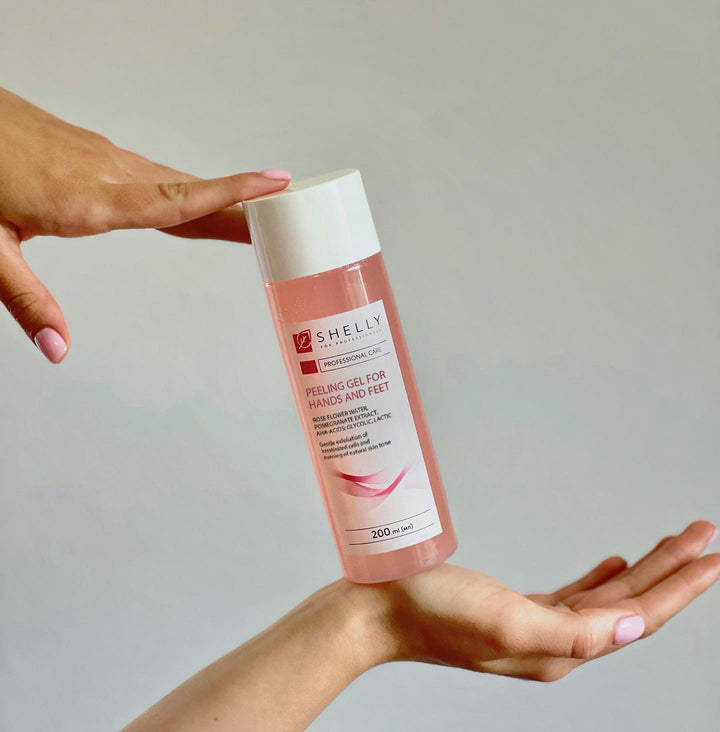 Peeling hand and foot gel with rose hydrolate - 200 ml