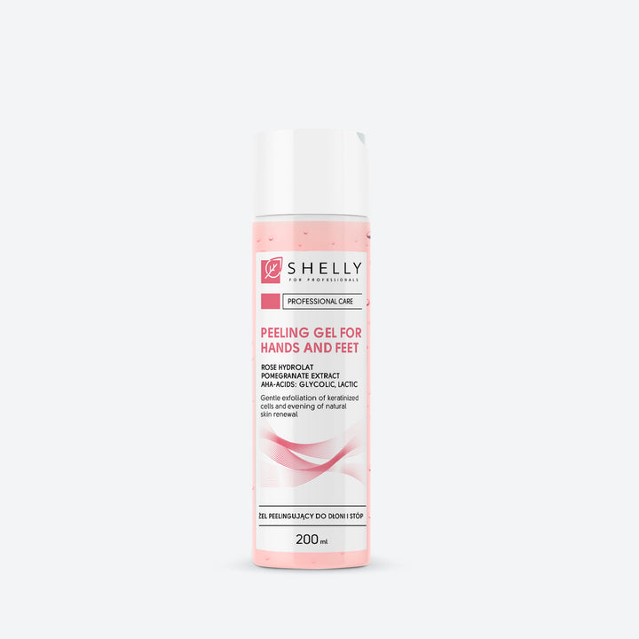 Peeling hand and foot gel with rose hydrolate - 200 ml