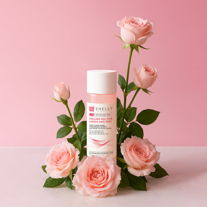 Peeling hand and foot gel with rose hydrolate - 200 ml