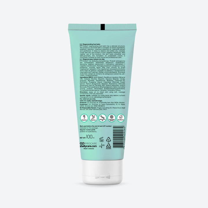 Regenerating foot balm with bisabolol, allantoin and rosemary oil - 100 ml