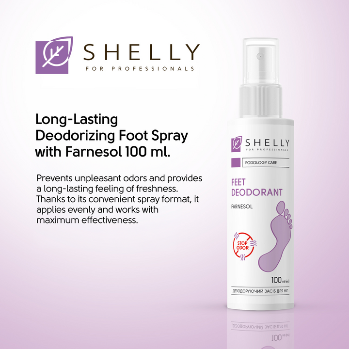 Long-Lasting Deodorizing Foot Spray with Farnesol 100 ml