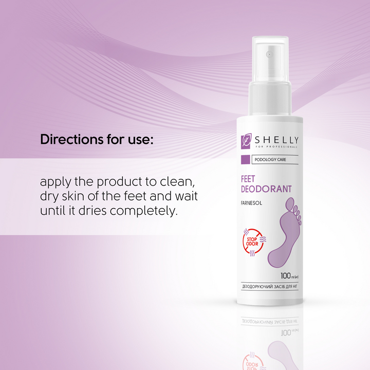Long-Lasting Deodorizing Foot Spray with Farnesol 100 ml