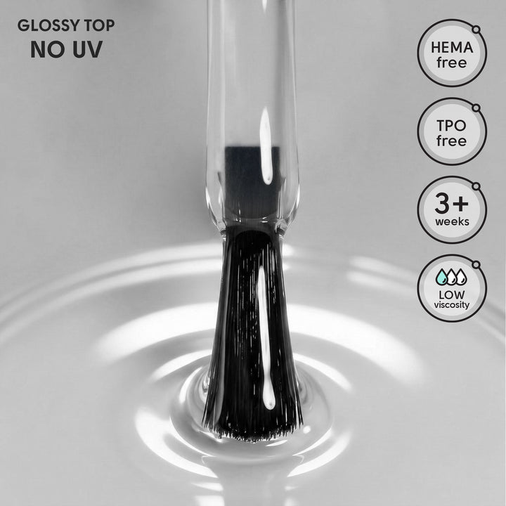 Top bez warstwy dyspersyjnej bez filtrów UV Glossy Top No UV Shelly 12 ml