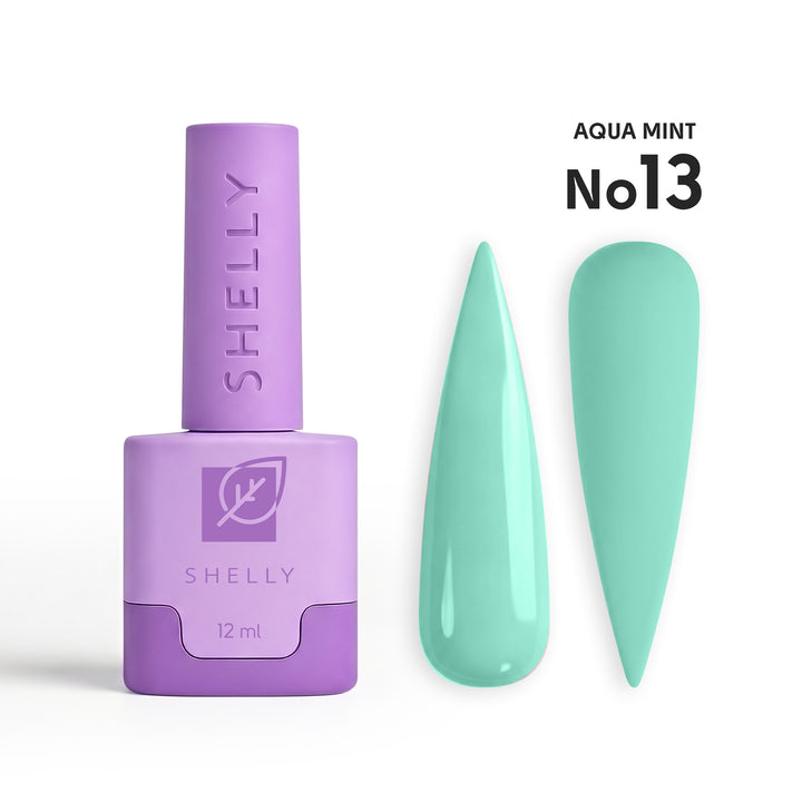 Lakier hybrydowy do paznokci 13 Aqua Mint Shelly 12 ml