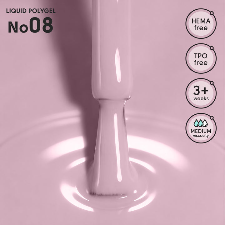 Płynny polygel 08 Liquid PolyGel Shelly 12 ml