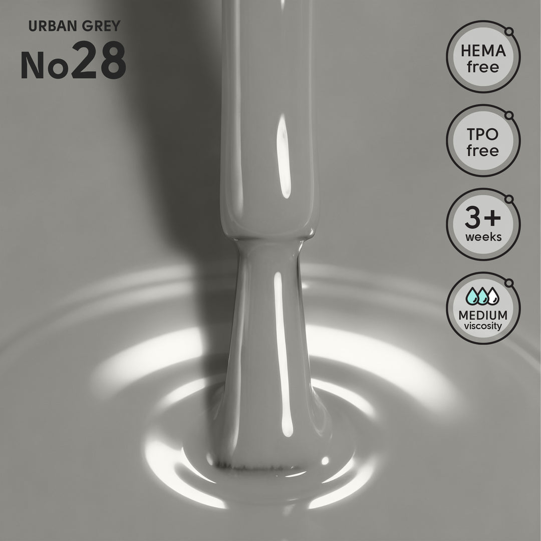Lakier hybrydowy do paznokci 28 Urban Grey Shelly 12 ml