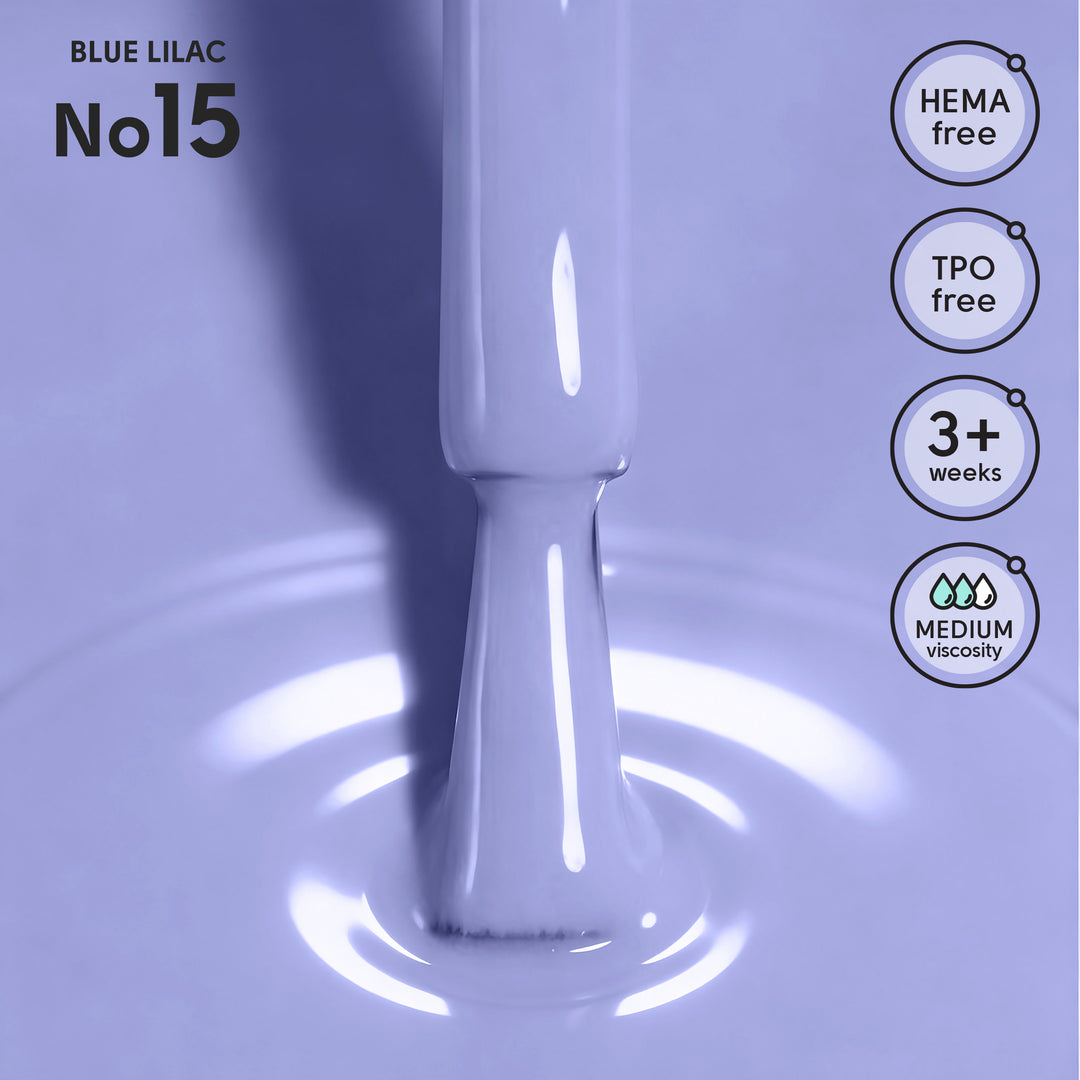 Lakier hybrydowy do paznokci 15 Blue Lilac Shelly 12 ml