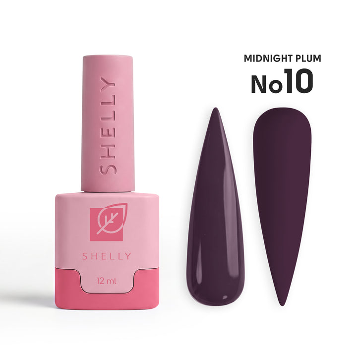Lakier hybrydowy do paznokci 10 Midnight Plum Shelly 12 ml