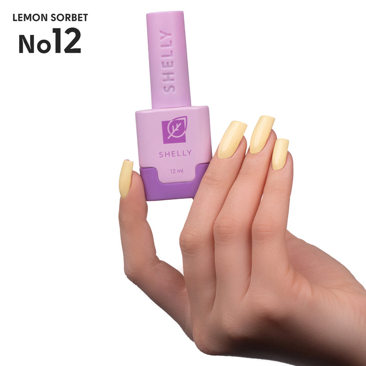 Lakier hybrydowy do paznokci 12 Lemon Sorbet Shelly 12 ml