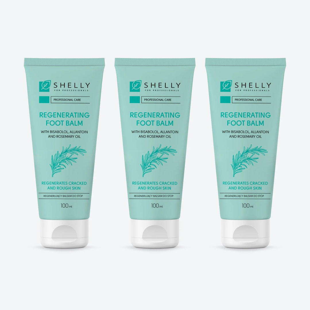 Regenerating foot balm with bisabolol, allantoin and rosemary oil Shelly 100 ml – set of 3 pcs