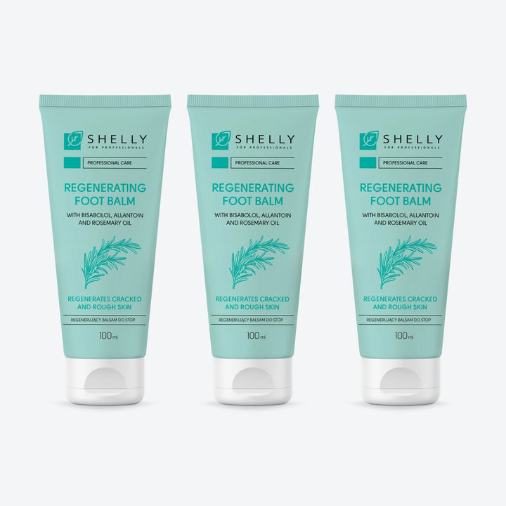 Regenerating foot balm with bisabolol, allantoin and rosemary oil Shelly 100 ml – set of 3 pcs