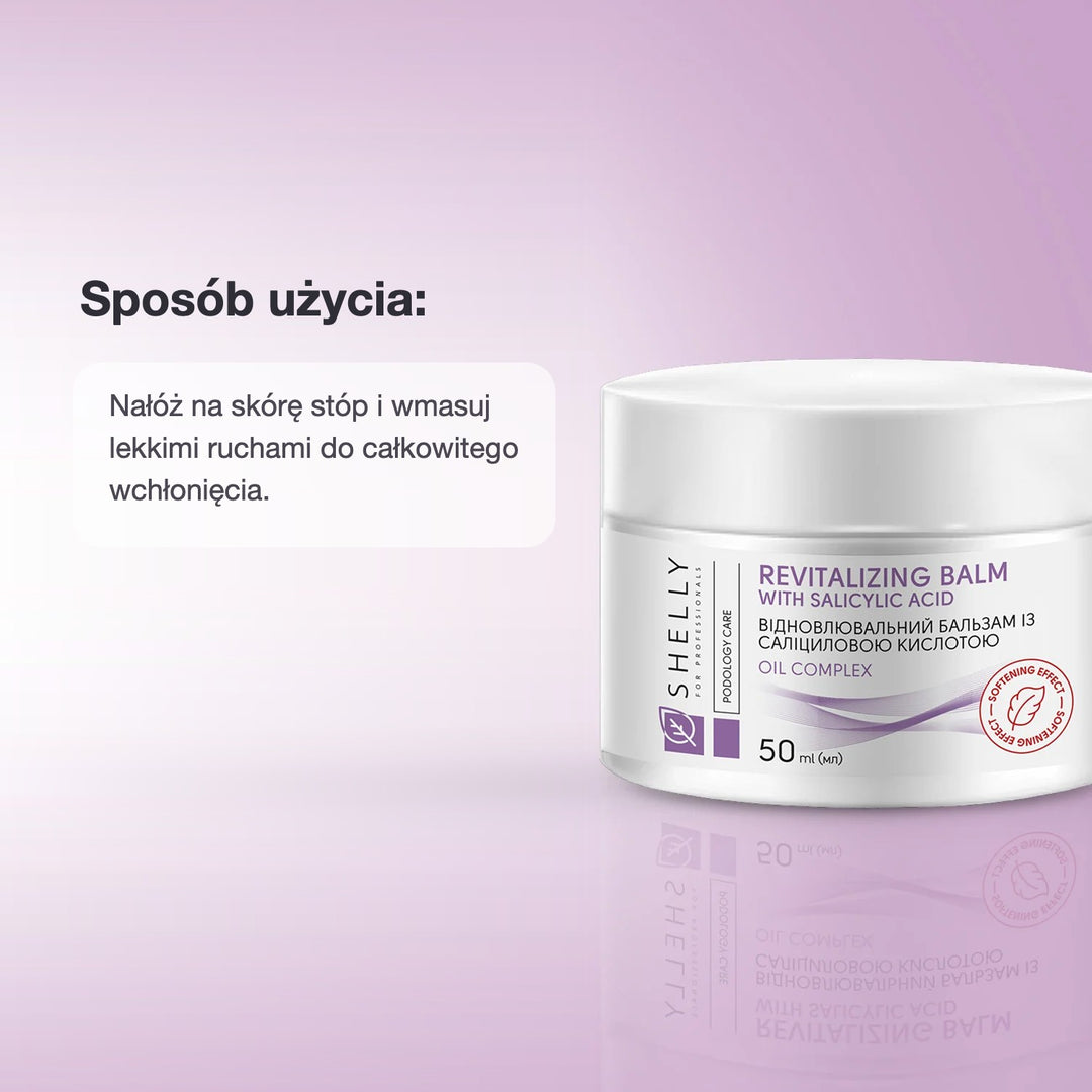 Restorative foot balm with salicylic acid Shelly 50 ml – sposób użycia
