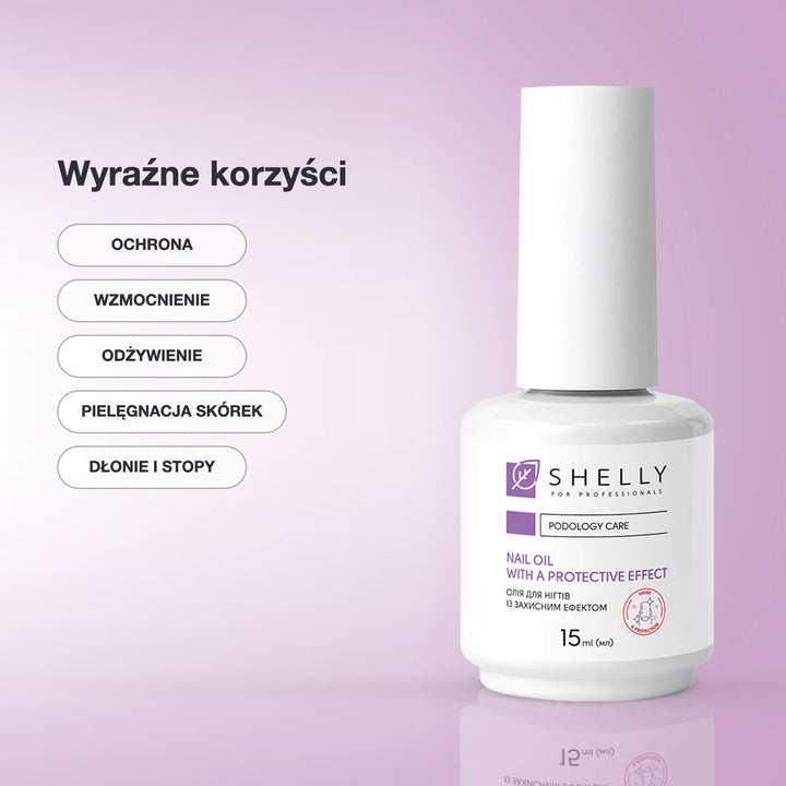 Nail oil with protective effect Shelly 15 ml – korzyści