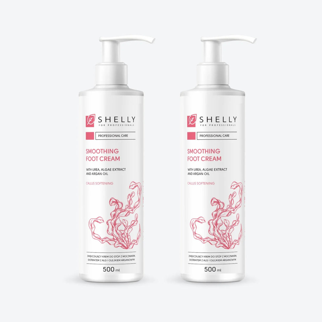 Softening foot cream with urea, algae extract and argan oil Shelly 500 ml – set of 2 pcs