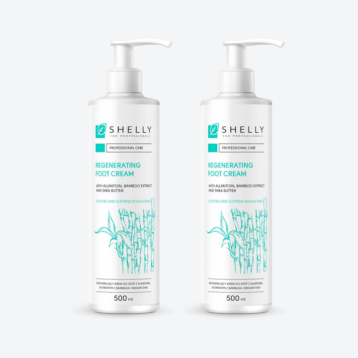 Regenerating foot cream with allantoin, bamboo extract and shea butter Shelly 500 ml – set of 2 pcs