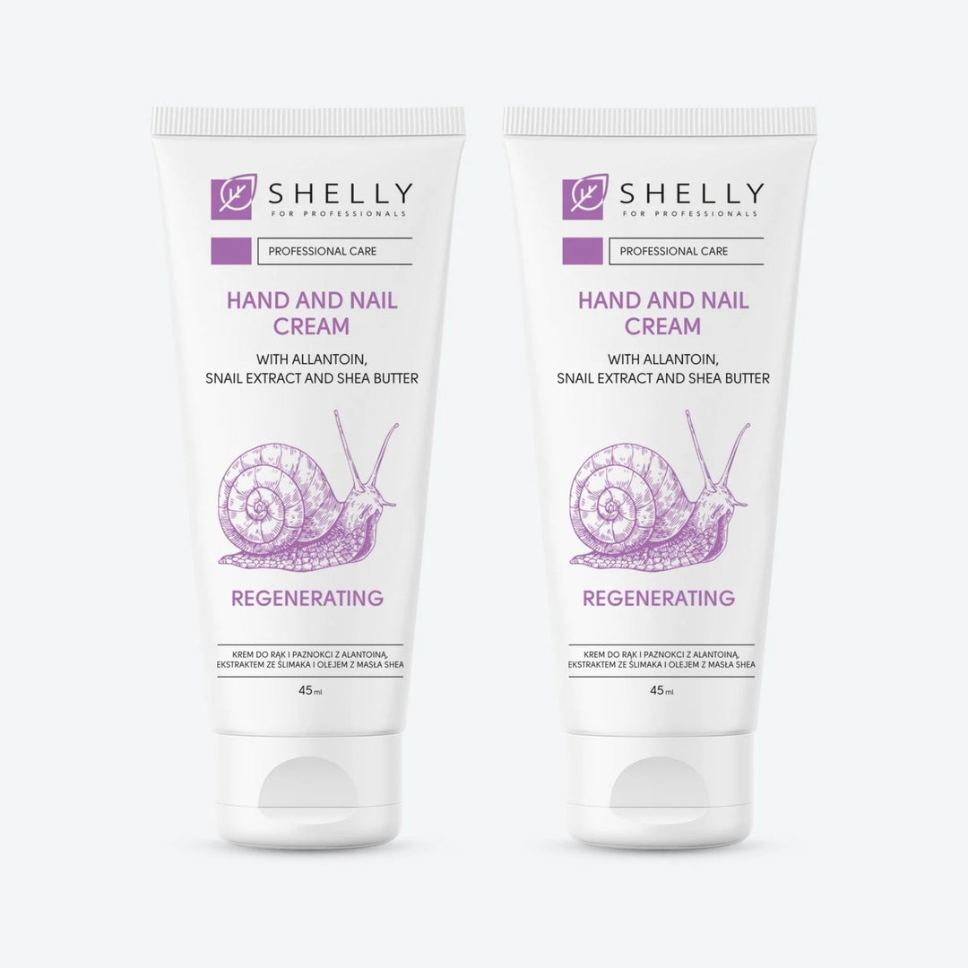 Cream for hands and nails with allantoin, snail extract and shea butter Shelly 45 ml – set of 2 pcs