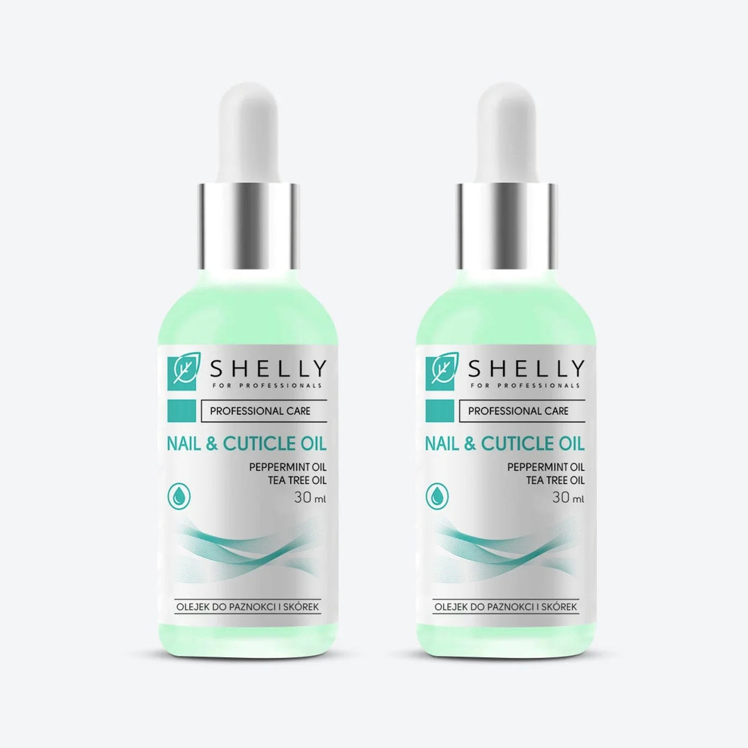 Nail and cuticle oil with moroccan mint extract and tea tree oil Shelly 30 ml – set of 2 pcs