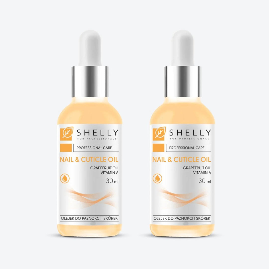 Nail and cuticle oil with grapefruit extract and vitamin A Shelly 30 ml – set of 2 pcs