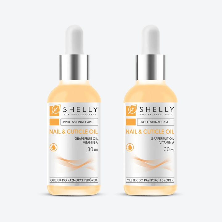 Nail and cuticle oil with grapefruit extract and vitamin A Shelly 30 ml – set of 2 pcs