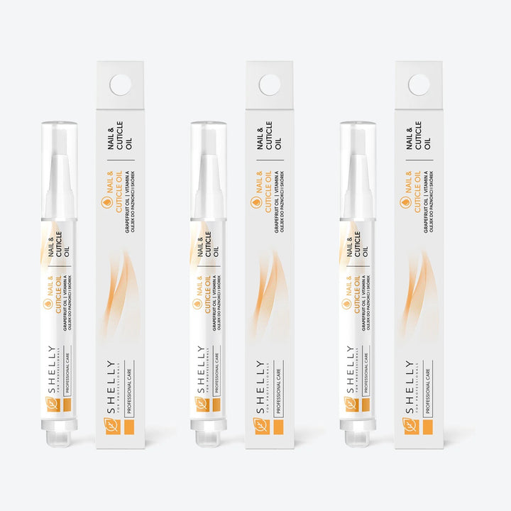 Nail and cuticle oil with grapefruit Shelly 3 ml – set of 3 pcs